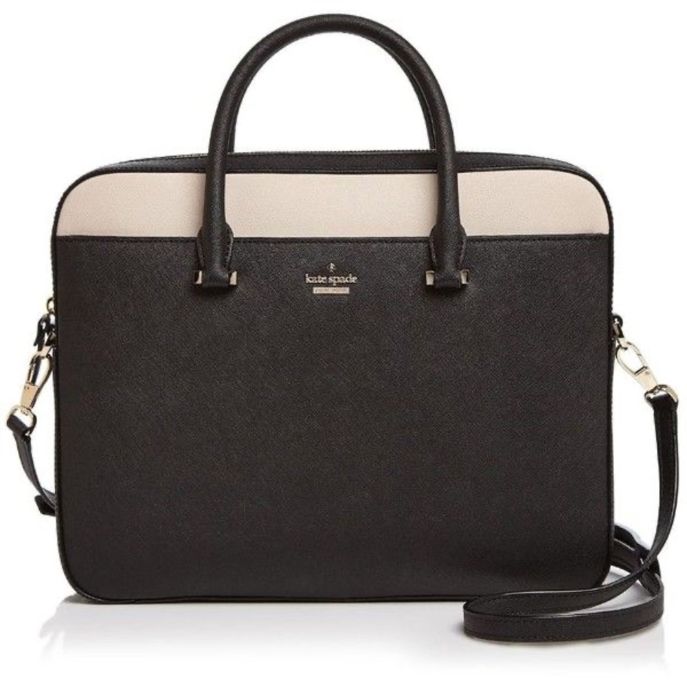 Kate Spade 13” color block saffiano leather laptop case
